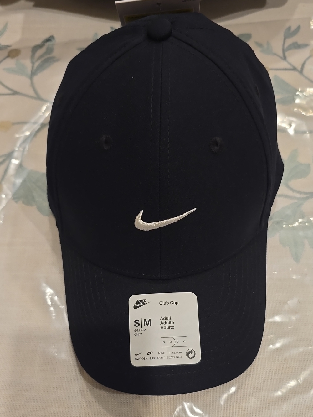 Nike Black Cap with White Swoosh